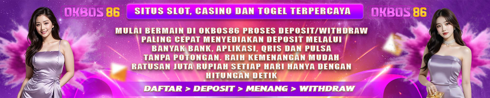 Okbos86 Bandar Togel Online, Slot Online, Live Casino, Sportsbook, Tembak Ikan Terpercaya